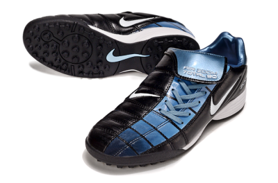 Men's Nike Air Zoom Total 90 III TF Artificial Turf Low-Tops Football Shoes - Black/Blue/White