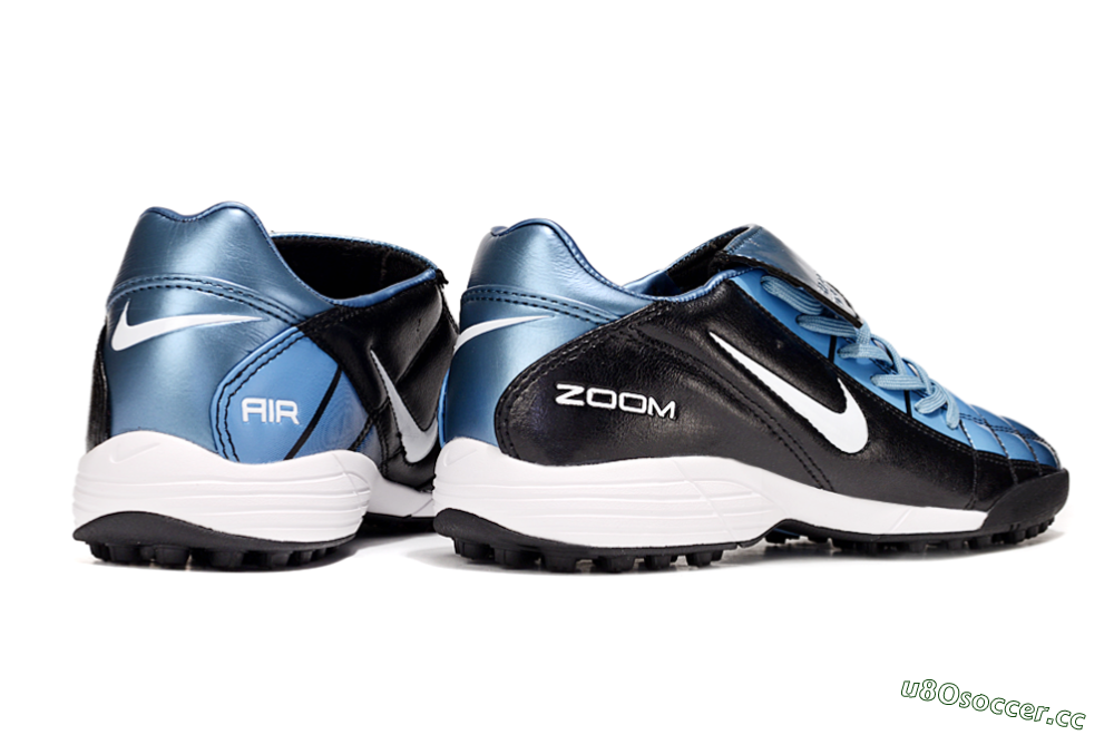 Men's Nike Air Zoom Total 90 III TF Artificial Turf Low-Tops Football Shoes - Black/Blue/White 6