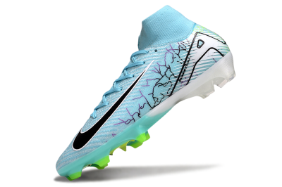 Unisex Nike Air Zoom Mercurial Superfly 10 Elite FG Firm Ground High-Tops Football Boots - Jade/Black/White
