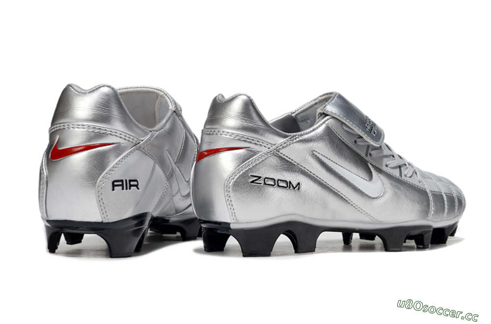 Men's Nike Air Zoom Total 90 III FG Firm Ground Low-Tops Football Boots - Grey/Silver/White 5
