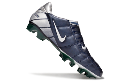 Men's Nike Air Zoom Total 90 III FG Firm Ground Low-Tops Football Boots - Black/Silver