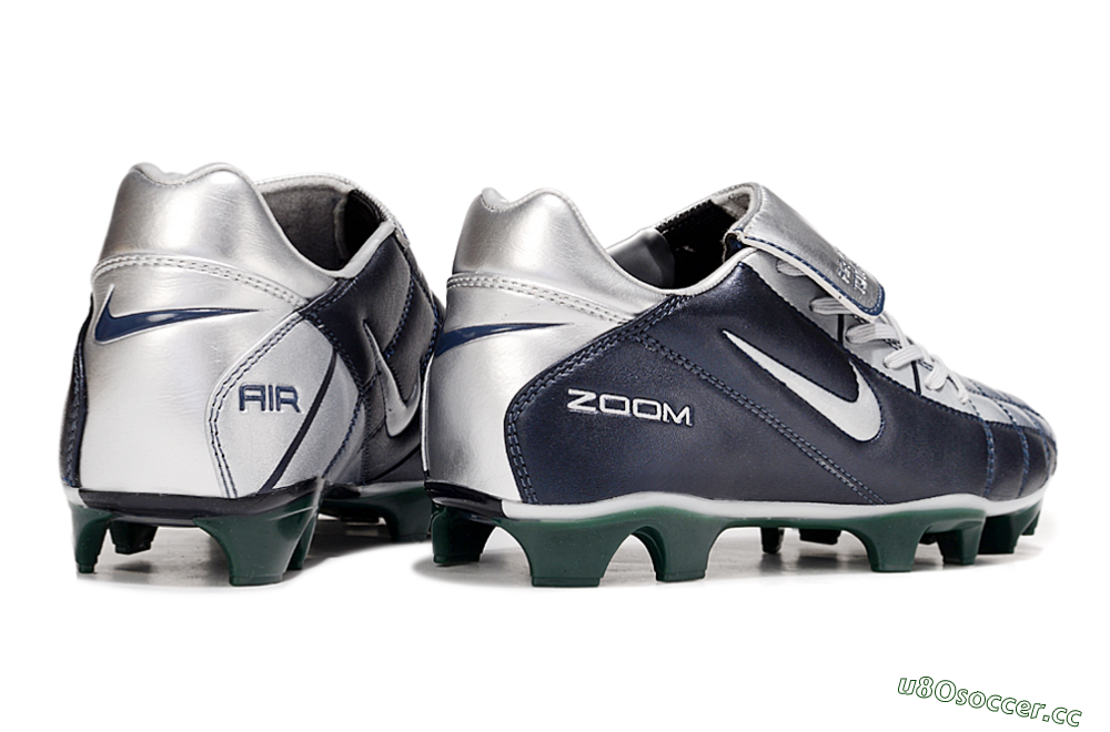 Men's Nike Air Zoom Total 90 III FG Firm Ground Low-Tops Football Boots - Black/Silver 6
