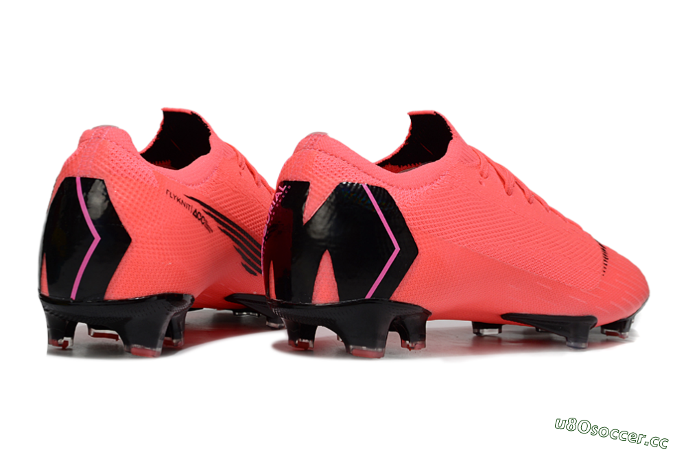 Men's Nike Mercurial Vapor 12 Elite FG Firm Ground Low-Tops Football Boots - Red/Black/Pink 6
