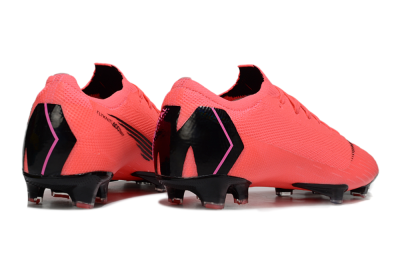 Men's Nike Mercurial Vapor 12 Elite FG Firm Ground Low-Tops Football Boots - Red/Black/Pink