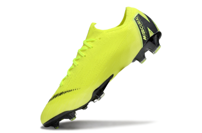 Men's Nike Mercurial Vapor 12 Elite FG Firm Ground Low-Tops Football Boots - Yellow/Black