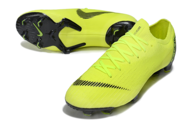 Men's Nike Mercurial Vapor 12 Elite FG Firm Ground Low-Tops Football Boots - Yellow/Black