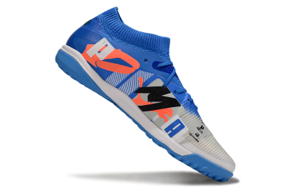 Men's Puma Future 8 Ultimate TF Artificial Turf Low-Tops Football Shoes - Blue/White/Orange