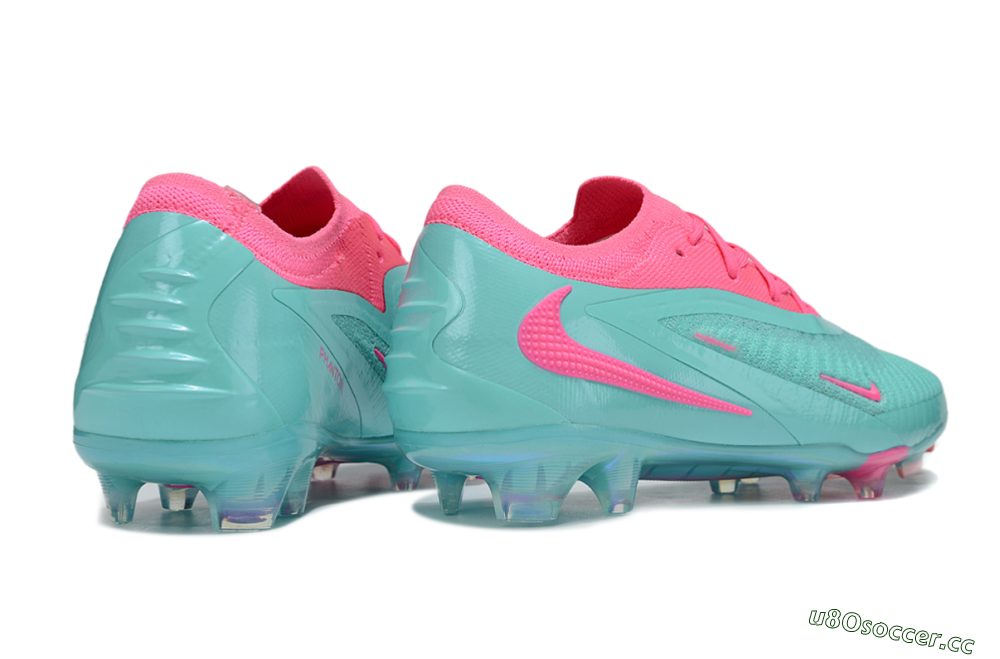 Men's Nike Phantom 6 Low Elite FG Firm Ground Low-Tops Football Boots - Jade/Pink 6