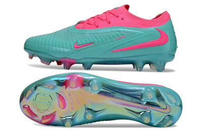 Men's Nike Phantom 6 Low Elite FG Firm Ground Low-Tops Football Boots - Jade/Pink