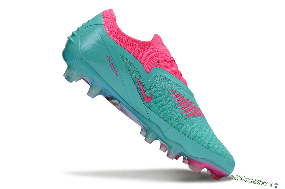 Men's Nike Phantom 6 Low Elite FG Firm Ground Low-Tops Football Boots - Jade/Pink 4