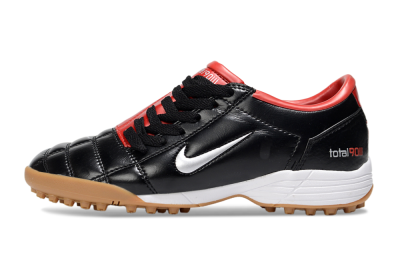 Unisex Nike Total 90 III TF Artificial Turf Low-Tops Football Shoes - Black/Silver/Red
