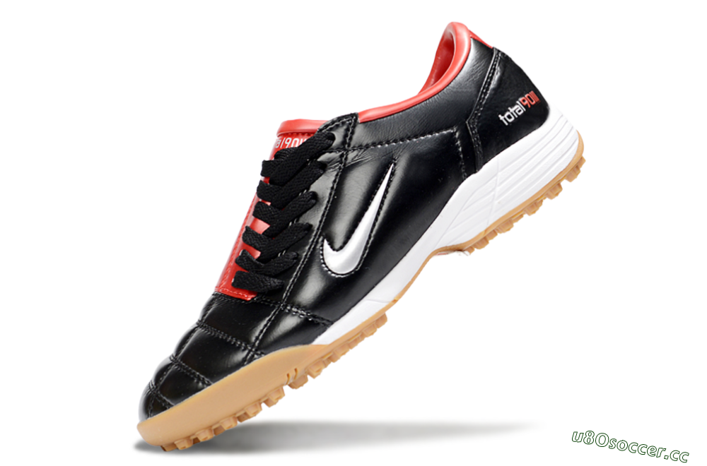 Unisex Nike Total 90 III TF Artificial Turf Low-Tops Football Shoes - Black/Silver/Red 5