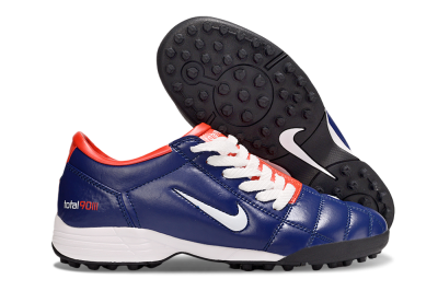 Unisex Nike Total 90 III TF Artificial Turf Low-Tops Football Shoes - Blue/White/Red