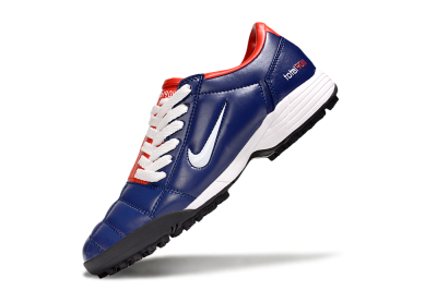 Unisex Nike Total 90 III TF Artificial Turf Low-Tops Football Shoes - Blue/White/Red