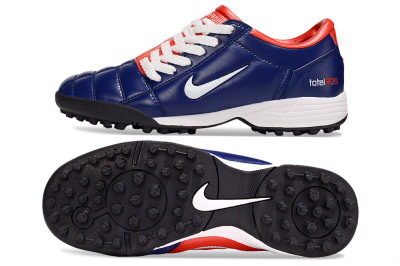 Unisex Nike Total 90 III TF Artificial Turf Low-Tops Football Shoes - Blue/White/Red