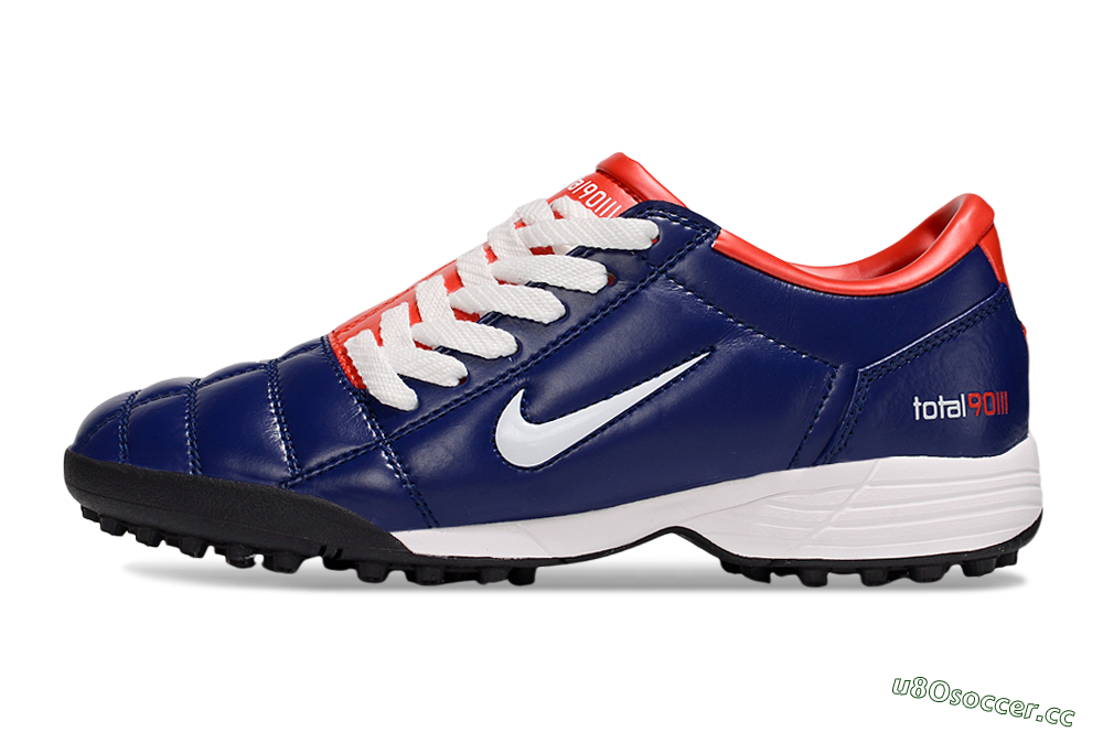 Unisex Nike Total 90 III TF Artificial Turf Low-Tops Football Shoes - Blue/White/Red 0