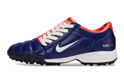 Unisex Nike Total 90 III TF Artificial Turf Low-Tops Football Shoes - Blue/White/Red