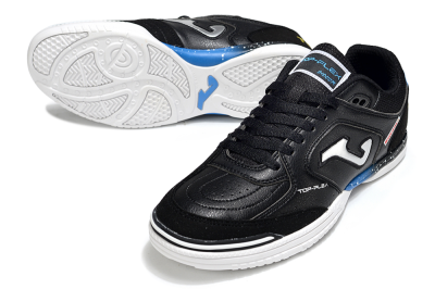 Men's Joma Top Flex IC Indoor & Futsal Low-Tops Football Shoes - Black/Silver/Blue