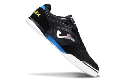 Men's Joma Top Flex IC Indoor & Futsal Low-Tops Football Shoes - Black/Silver/Blue
