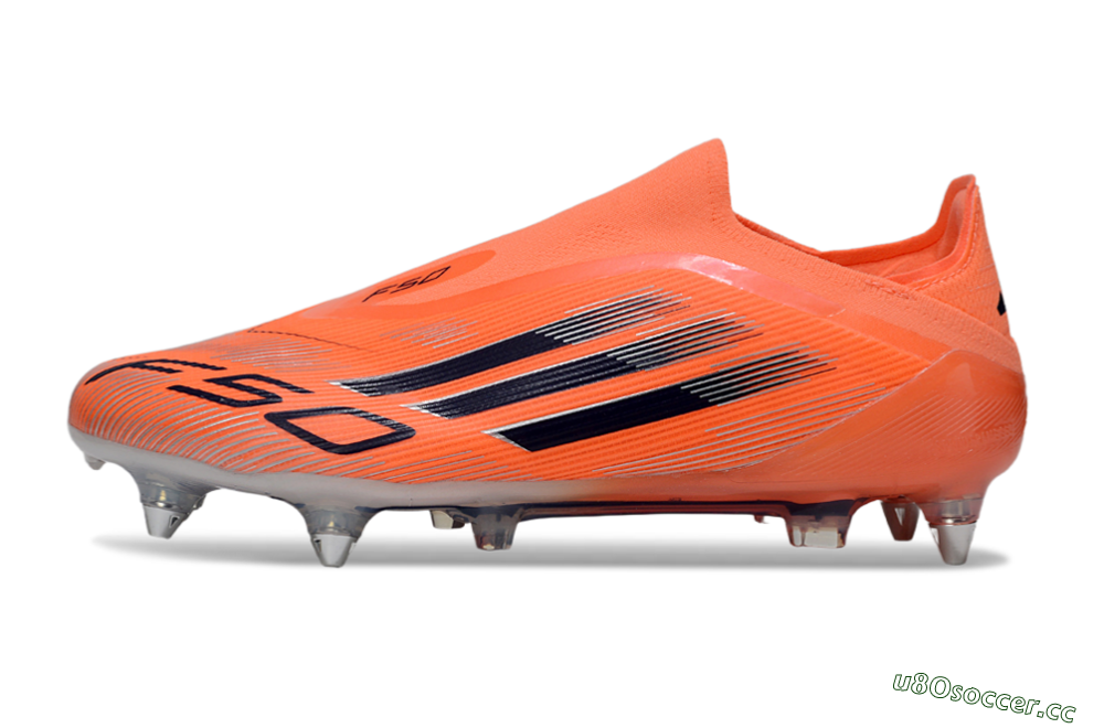 Men's Adidas F50 Elite Laceless SG Soft Ground Low-Tops Football Boots - Red/Black/Silver 0