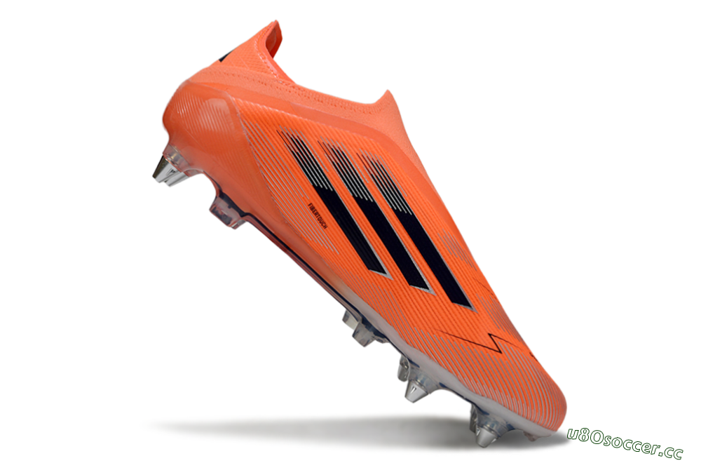 Men's Adidas F50 Elite Laceless SG Soft Ground Low-Tops Football Boots - Red/Black/Silver 4