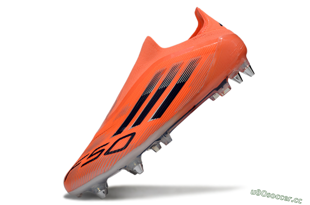 Men's Adidas F50 Elite Laceless SG Soft Ground Low-Tops Football Boots - Red/Black/Silver 5