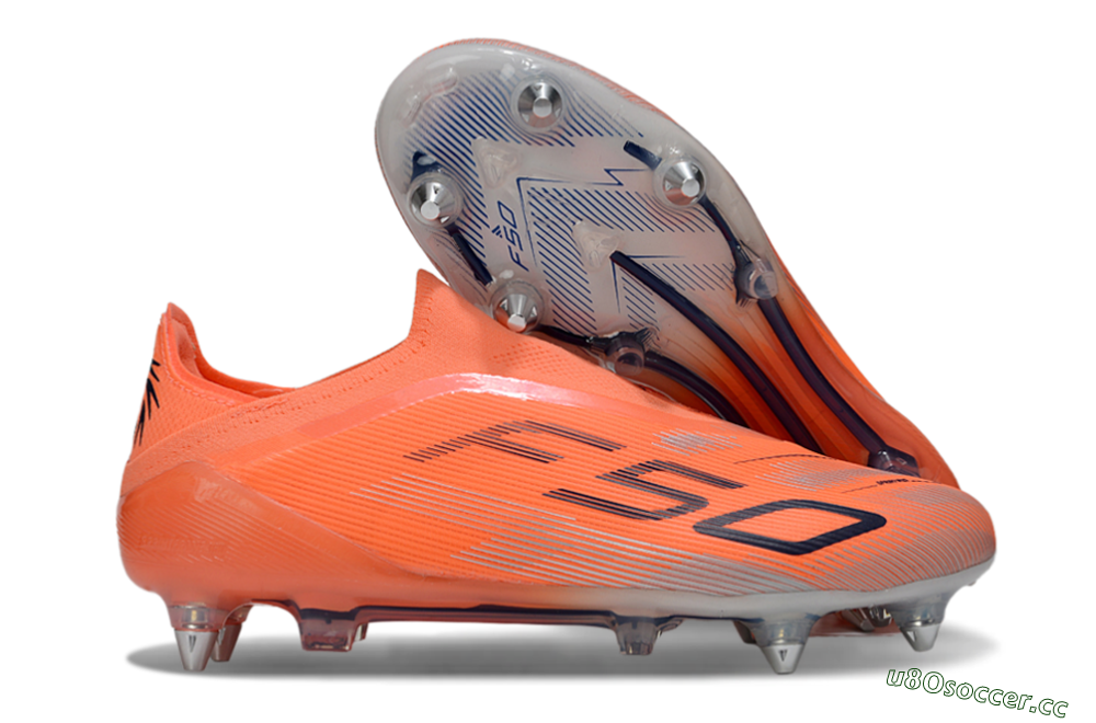 Men's Adidas F50 Elite Laceless SG Soft Ground Low-Tops Football Boots - Red/Black/Silver 2