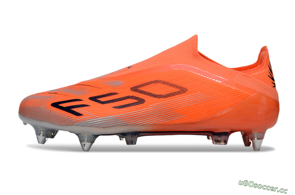 Men's Adidas F50 Elite Laceless SG Soft Ground Low-Tops Football Boots - Red/Black/Silver 0