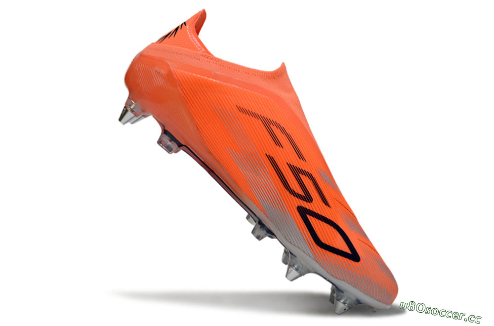 Men's Adidas F50 Elite Laceless SG Soft Ground Low-Tops Football Boots - Red/Black/Silver 4