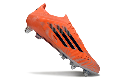 Men's Adidas F50 Elite SG Soft Ground Low-Tops Football Boots - Red/Black/Silver