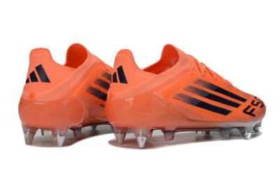 Men's Adidas F50 Elite SG Soft Ground Low-Tops Football Boots - Red/Black/Silver