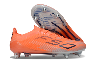 Men's Adidas F50 Elite SG Soft Ground Low-Tops Football Boots - Red/Black/Silver