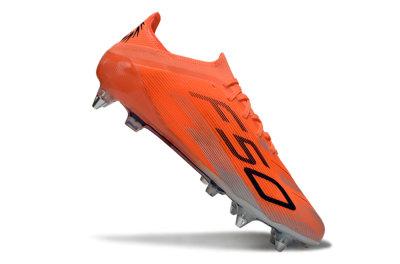 Men's Adidas F50 Elite SG Soft Ground Low-Tops Football Boots - Red/Black/Silver