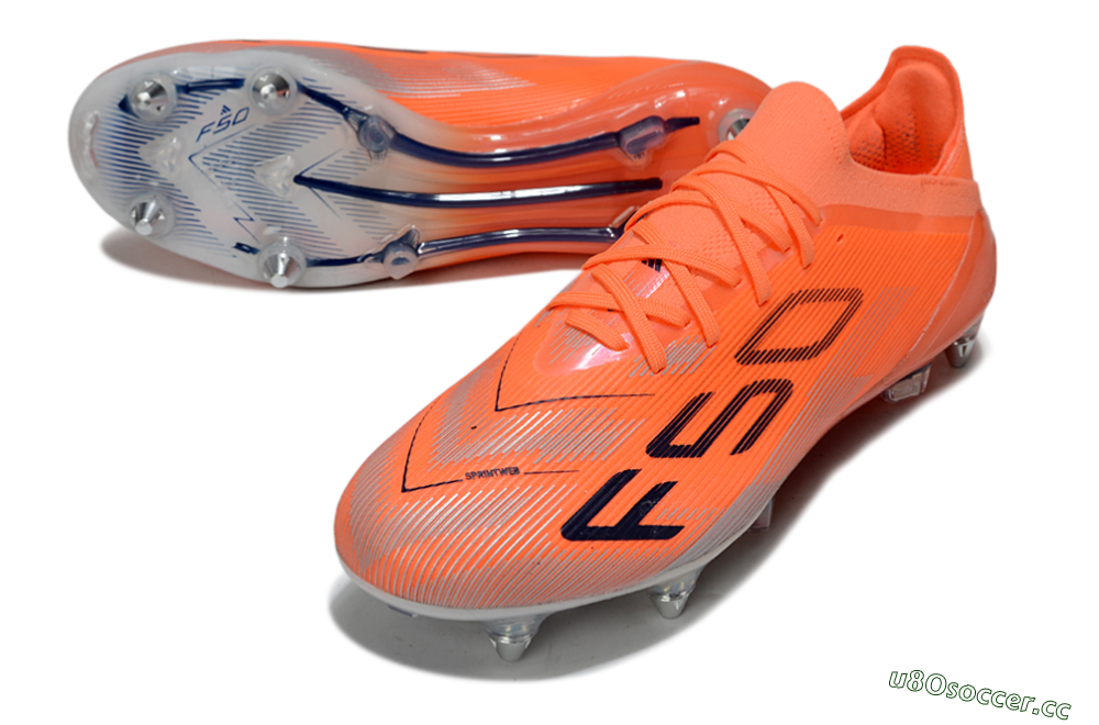 Men's Adidas F50 Elite SG Soft Ground Low-Tops Football Boots - Red/Black/Silver 3
