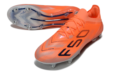 Men's Adidas F50 Elite SG Soft Ground Low-Tops Football Boots - Red/Black/Silver