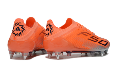 Men's Adidas F50 Elite SG Soft Ground Low-Tops Football Boots - Red/Black/Silver