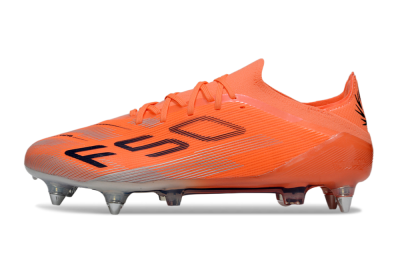 Men's Adidas F50 Elite SG Soft Ground Low-Tops Football Boots - Red/Black/Silver