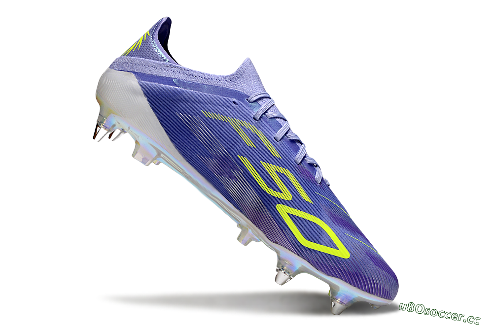 Men's Adidas F50 Elite SG Soft Ground Low-Tops Football Boots - Purple/Yellow/Silver 4