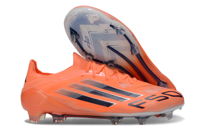 Unisex Adidas F50 Elite FG Firm Ground Low-Tops Football Boots - Red/Black/Silver