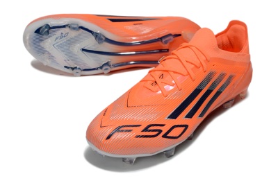 Unisex Adidas F50 Elite FG Firm Ground Low-Tops Football Boots - Red/Black/Silver