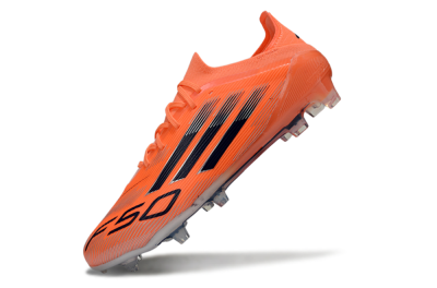 Unisex Adidas F50 Elite FG Firm Ground Low-Tops Football Boots - Red/Black/Silver