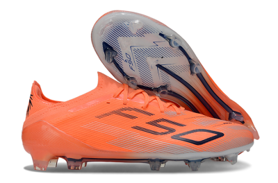 Unisex Adidas F50 Elite FG Firm Ground Low-Tops Football Boots - Red/Black/Silver