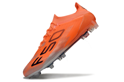 Unisex Adidas F50 Elite FG Firm Ground Low-Tops Football Boots - Red/Black/Silver