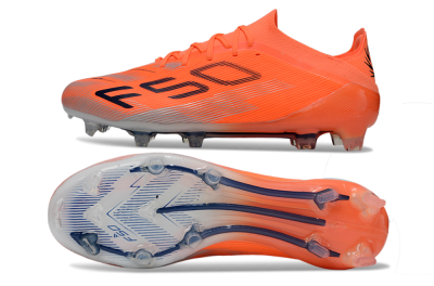 Unisex Adidas F50 Elite FG Firm Ground Low-Tops Football Boots - Red/Black/Silver