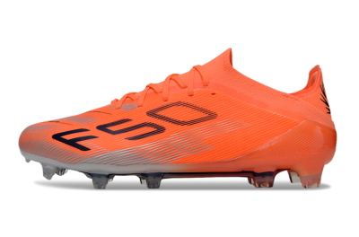 Unisex Adidas F50 Elite FG Firm Ground Low-Tops Football Boots - Red/Black/Silver