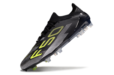 Unisex Adidas F50 Elite FG Firm Ground Low-Tops Football Boots - Black/Yellow/Silver