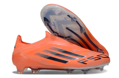 Unisex Adidas F50 Elite Laceless FG Firm Ground Low-Tops Football Boots - Red/Black/Silver