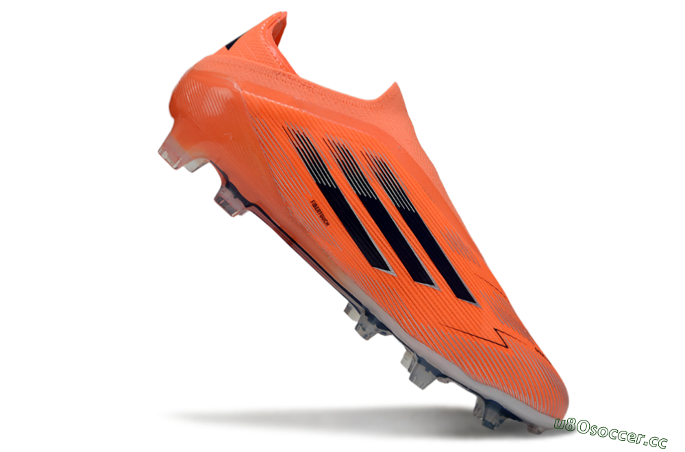 Unisex Adidas F50 Elite Laceless FG Firm Ground Low-Tops Football Boots - Red/Black/Silver 4