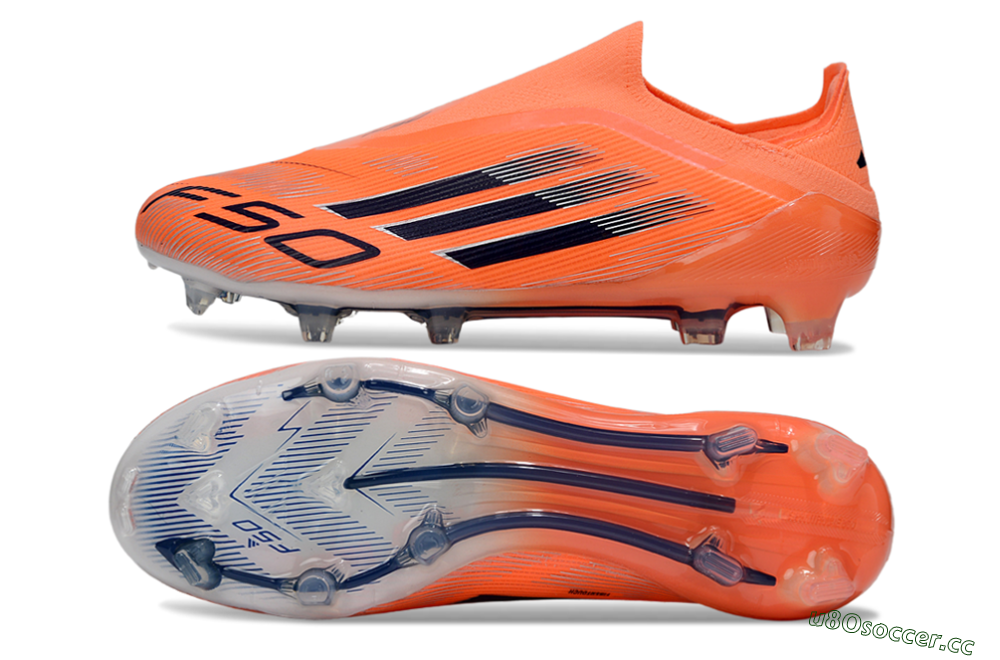 Unisex Adidas F50 Elite Laceless FG Firm Ground Low-Tops Football Boots - Red/Black/Silver 1