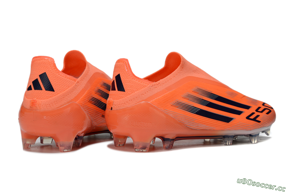 Unisex Adidas F50 Elite Laceless FG Firm Ground Low-Tops Football Boots - Red/Black/Silver 6